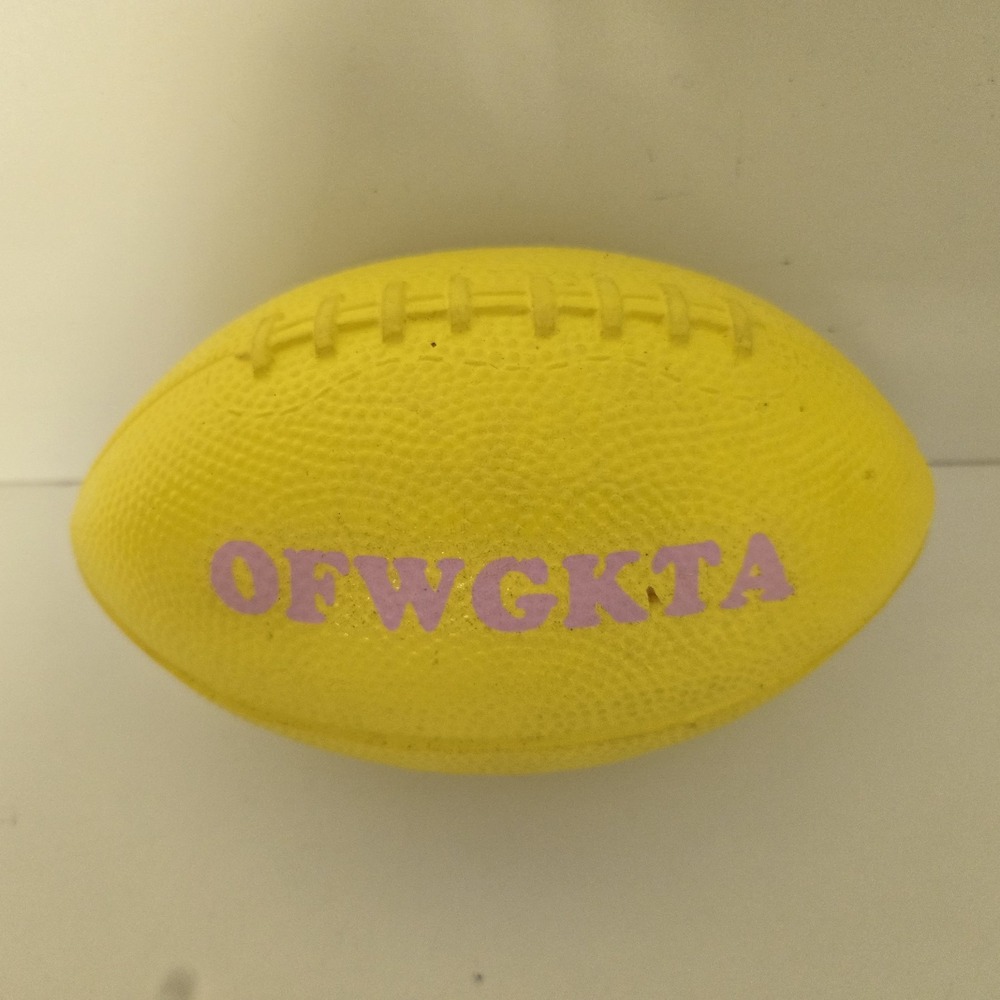 Odd Future OFWGKTA Promotional Giveaway Yellow Foam‎ Football RARE